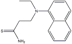 3-[ethyl(naphthalen-1-yl)amino]propanethioamide 구조식 이미지