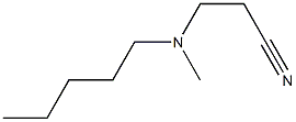 3-[methyl(pentyl)amino]propanenitrile 구조식 이미지
