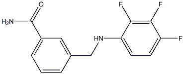 3-{[(2,3,4-trifluorophenyl)amino]methyl}benzamide Structure