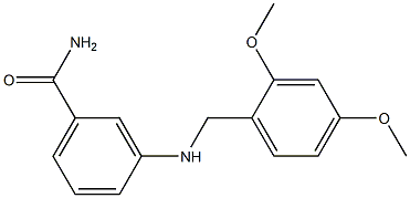 3-{[(2,4-dimethoxyphenyl)methyl]amino}benzamide Structure