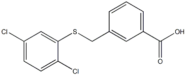 3-{[(2,5-dichlorophenyl)sulfanyl]methyl}benzoic acid Structure