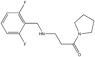 3-{[(2,6-difluorophenyl)methyl]amino}-1-(pyrrolidin-1-yl)propan-1-one 구조식 이미지