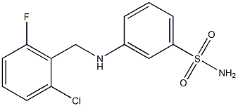 3-{[(2-chloro-6-fluorophenyl)methyl]amino}benzene-1-sulfonamide Structure