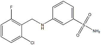 3-{[(2-chloro-6-fluorophenyl)methyl]amino}benzene-1-sulfonamide 구조식 이미지