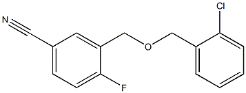 3-{[(2-chlorophenyl)methoxy]methyl}-4-fluorobenzonitrile Structure