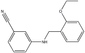 3-{[(2-ethoxyphenyl)methyl]amino}benzonitrile Structure