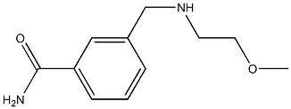 3-{[(2-methoxyethyl)amino]methyl}benzamide 구조식 이미지
