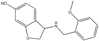 3-{[(2-methoxyphenyl)methyl]amino}-2,3-dihydro-1-benzofuran-6-ol 구조식 이미지