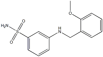 3-{[(2-methoxyphenyl)methyl]amino}benzene-1-sulfonamide 구조식 이미지