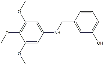 3-{[(3,4,5-trimethoxyphenyl)amino]methyl}phenol Structure