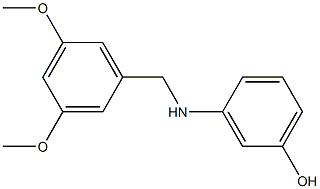 3-{[(3,5-dimethoxyphenyl)methyl]amino}phenol Structure