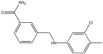 3-{[(3-chloro-4-methylphenyl)amino]methyl}benzamide Structure