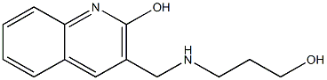 3-{[(3-hydroxypropyl)amino]methyl}quinolin-2-ol 구조식 이미지