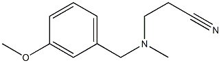 3-{[(3-methoxyphenyl)methyl](methyl)amino}propanenitrile 구조식 이미지