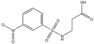 3-{[(3-nitrophenyl)sulfonyl]amino}propanoic acid Structure