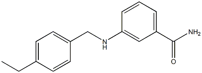 3-{[(4-ethylphenyl)methyl]amino}benzamide 구조식 이미지