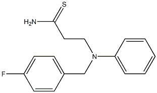 3-{[(4-fluorophenyl)methyl](phenyl)amino}propanethioamide 구조식 이미지