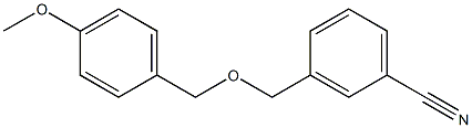 3-{[(4-methoxyphenyl)methoxy]methyl}benzonitrile Structure