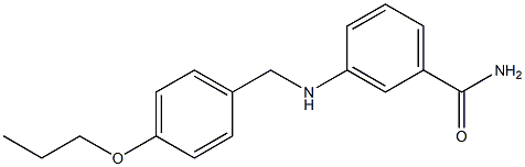 3-{[(4-propoxyphenyl)methyl]amino}benzamide 구조식 이미지