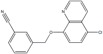3-{[(5-chloroquinolin-8-yl)oxy]methyl}benzonitrile Structure