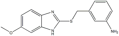 3-{[(6-methoxy-1H-1,3-benzodiazol-2-yl)sulfanyl]methyl}aniline 구조식 이미지