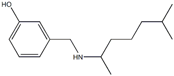 3-{[(6-methylheptan-2-yl)amino]methyl}phenol Structure