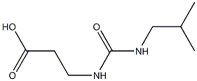 3-{[(isobutylamino)carbonyl]amino}propanoic acid Structure