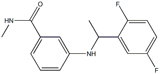 3-{[1-(2,5-difluorophenyl)ethyl]amino}-N-methylbenzamide Structure