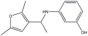 3-{[1-(2,5-dimethylfuran-3-yl)ethyl]amino}phenol Structure