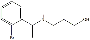 3-{[1-(2-bromophenyl)ethyl]amino}propan-1-ol Structure