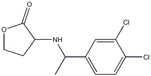 3-{[1-(3,4-dichlorophenyl)ethyl]amino}oxolan-2-one 구조식 이미지