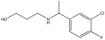 3-{[1-(3-chloro-4-fluorophenyl)ethyl]amino}propan-1-ol Structure
