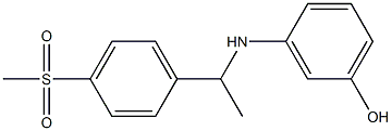 3-{[1-(4-methanesulfonylphenyl)ethyl]amino}phenol 구조식 이미지
