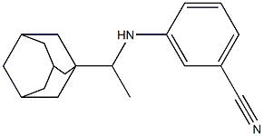 3-{[1-(adamantan-1-yl)ethyl]amino}benzonitrile 구조식 이미지
