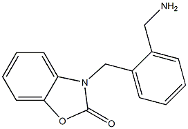 3-{[2-(aminomethyl)phenyl]methyl}-2,3-dihydro-1,3-benzoxazol-2-one 구조식 이미지