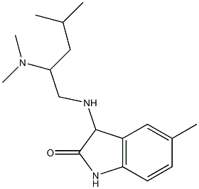 3-{[2-(dimethylamino)-4-methylpentyl]amino}-5-methyl-2,3-dihydro-1H-indol-2-one Structure
