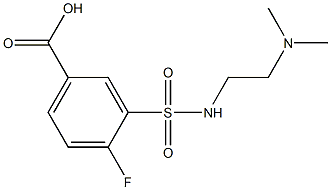 3-{[2-(dimethylamino)ethyl]sulfamoyl}-4-fluorobenzoic acid Structure