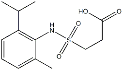 3-{[2-methyl-6-(propan-2-yl)phenyl]sulfamoyl}propanoic acid 구조식 이미지