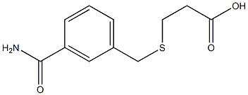 3-{[3-(aminocarbonyl)benzyl]thio}propanoic acid Structure