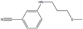 3-{[3-(methylsulfanyl)propyl]amino}benzonitrile Structure