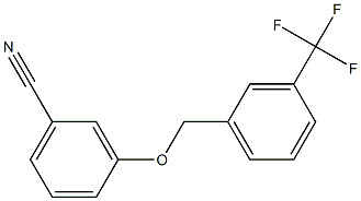 3-{[3-(trifluoromethyl)phenyl]methoxy}benzonitrile Structure