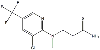 3-{[3-chloro-5-(trifluoromethyl)pyridin-2-yl](methyl)amino}propanethioamide Structure