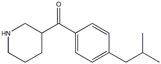 3-{[4-(2-methylpropyl)phenyl]carbonyl}piperidine 구조식 이미지