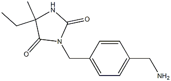 3-{[4-(aminomethyl)phenyl]methyl}-5-ethyl-5-methylimidazolidine-2,4-dione 구조식 이미지