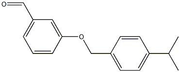 3-{[4-(propan-2-yl)phenyl]methoxy}benzaldehyde Structure