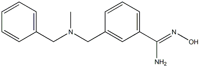 3-{[benzyl(methyl)amino]methyl}-N'-hydroxybenzenecarboximidamide 구조식 이미지