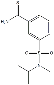 3-{[isopropyl(methyl)amino]sulfonyl}benzenecarbothioamide 구조식 이미지