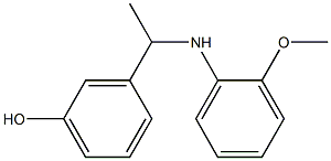 3-{1-[(2-methoxyphenyl)amino]ethyl}phenol 구조식 이미지