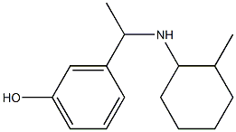 3-{1-[(2-methylcyclohexyl)amino]ethyl}phenol 구조식 이미지