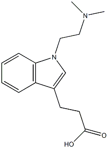 3-{1-[2-(dimethylamino)ethyl]-1H-indol-3-yl}propanoic acid 구조식 이미지